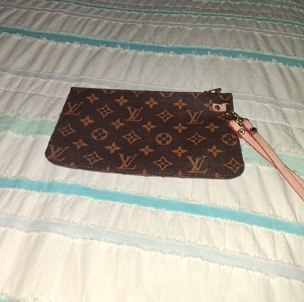 Brown Monogram Wristlet with Strap. Firm Price, No Bundle Discount - Picture 3 of 14